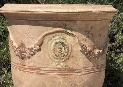 Vase flammé réalisé par la Poterie Le Chêne Vert à Anduze