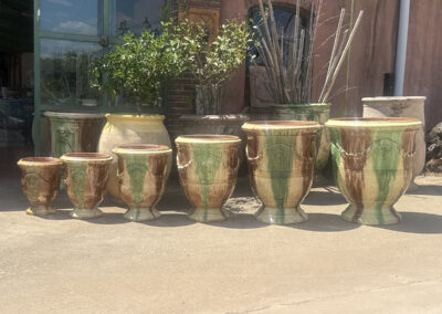 Vase flammé réalisé par la Poterie Le Chêne Vert à Anduze