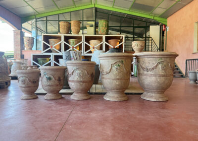 Vase flammé réalisé par la Poterie Le Chêne Vert à Anduze